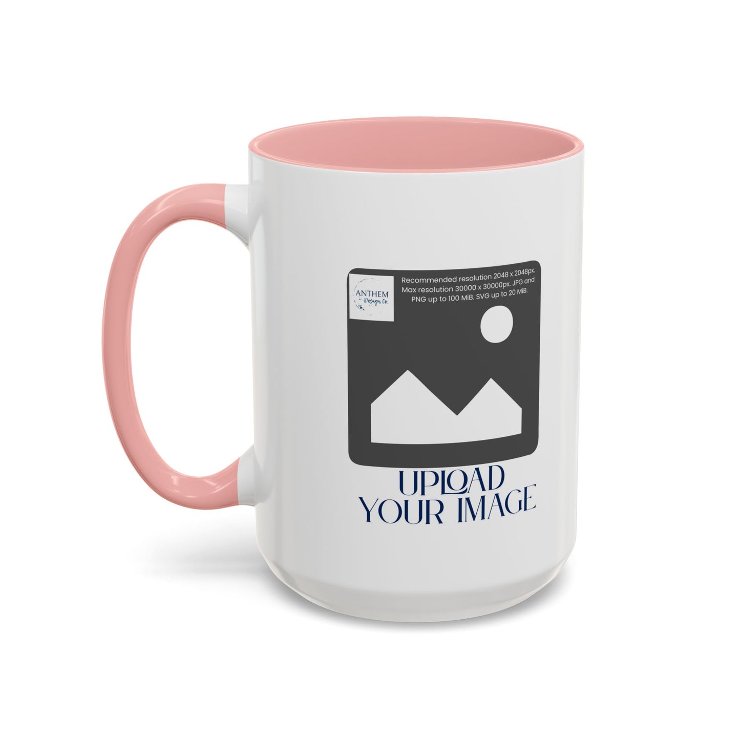 Custom Accent Coffee Mug – Personalized Photo Upload 11/15oz