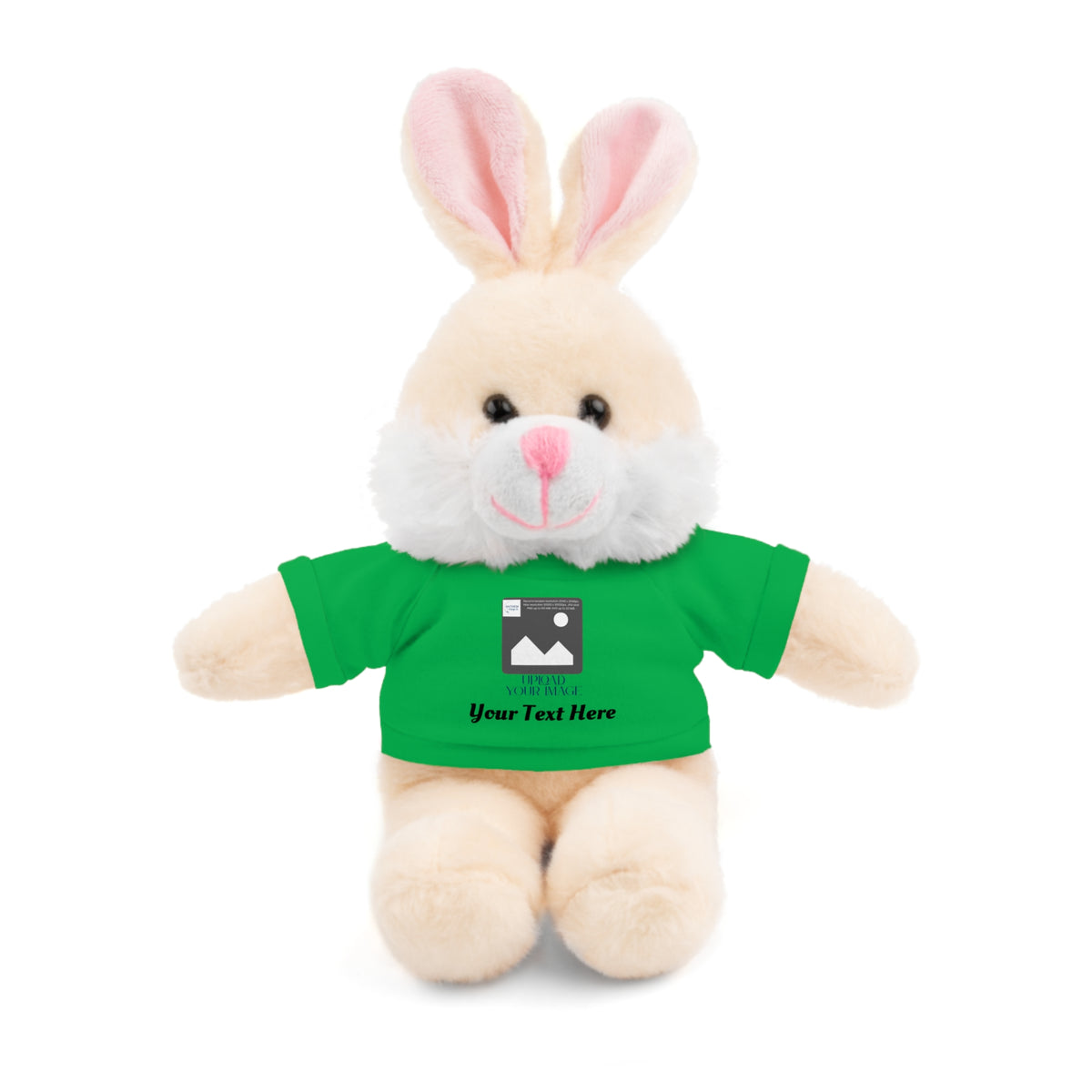 Personalized Stuffed Animal with Custom T-Shirt | Name, Photo or Message Plush Gift
