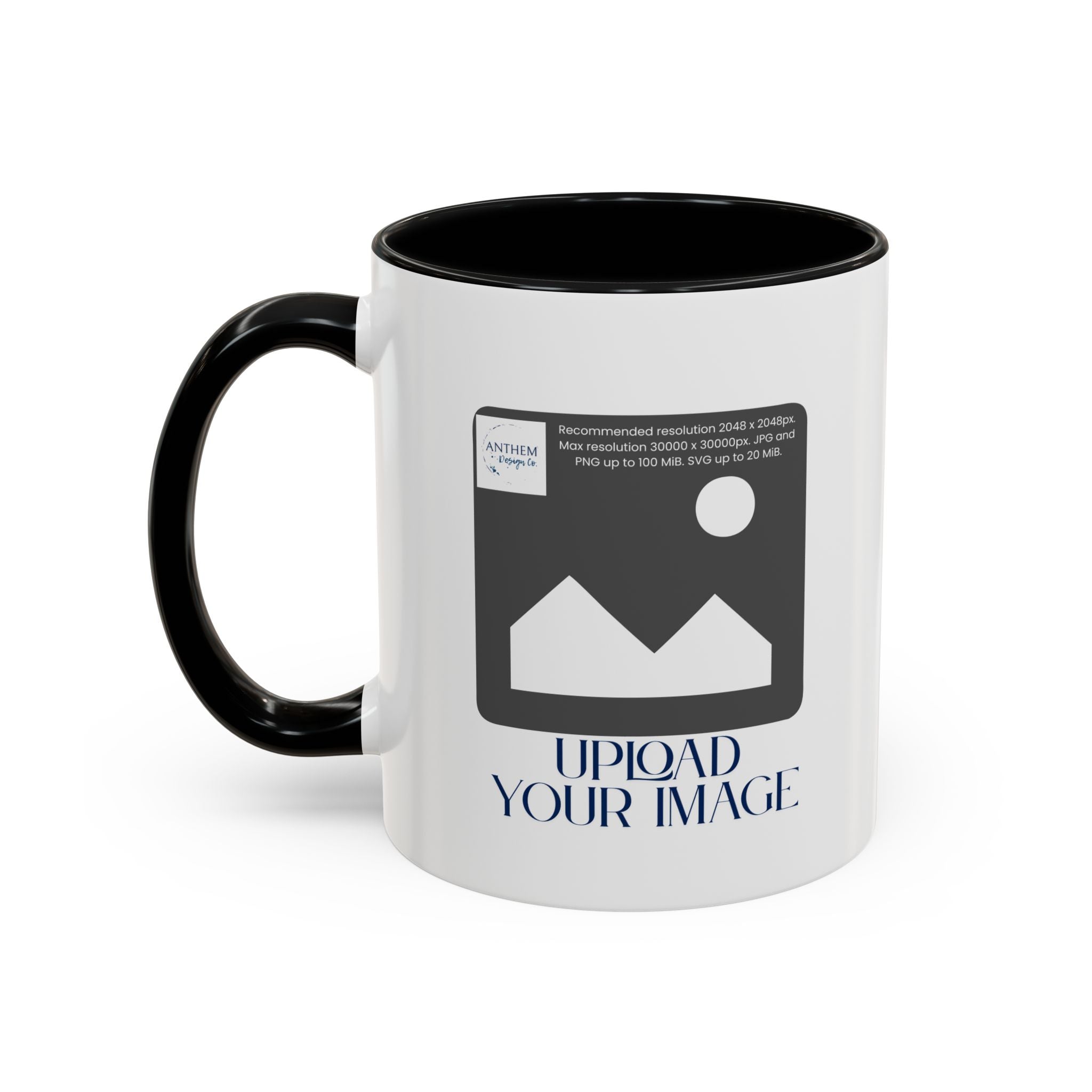 Custom Accent Coffee Mug – Personalized Photo Upload 11/15oz