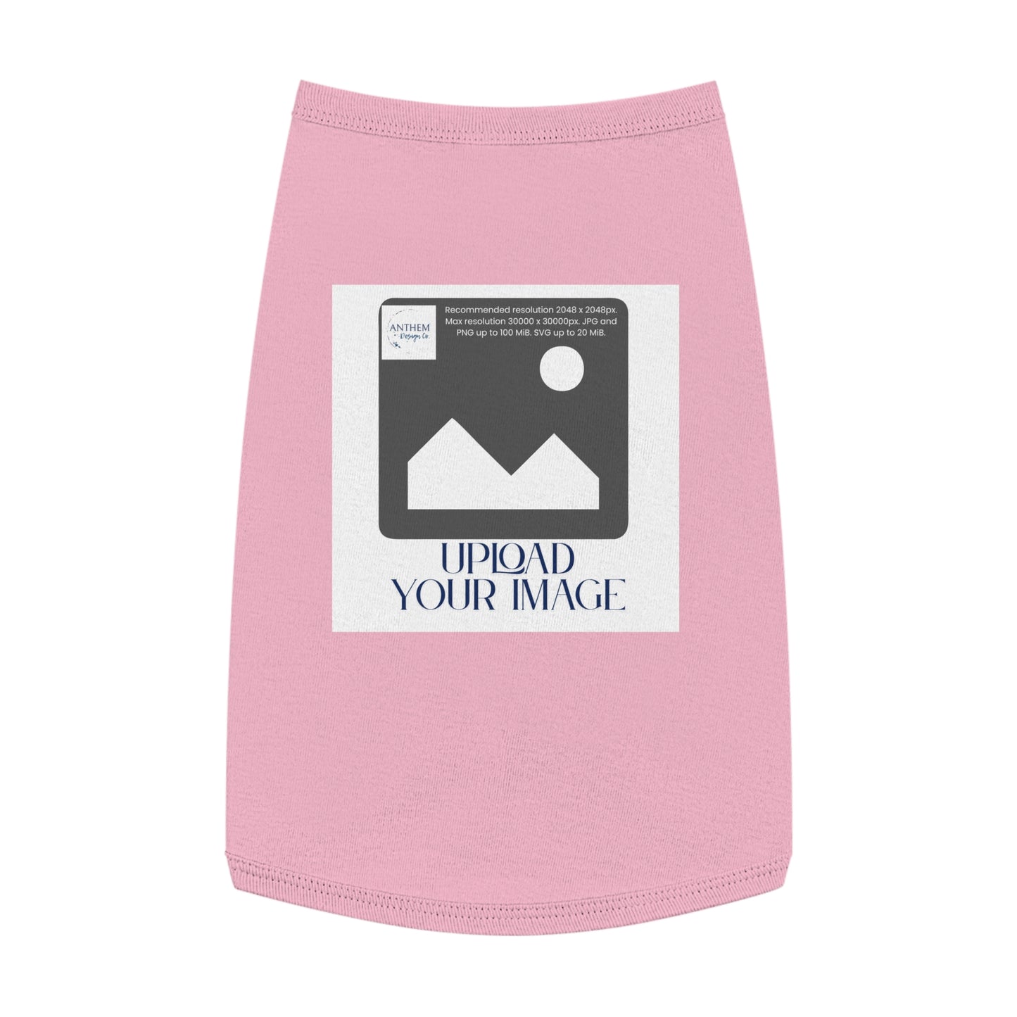 Customizable Pet Tank Top – Upload Your Image Personalized Dog/Cat Shirt