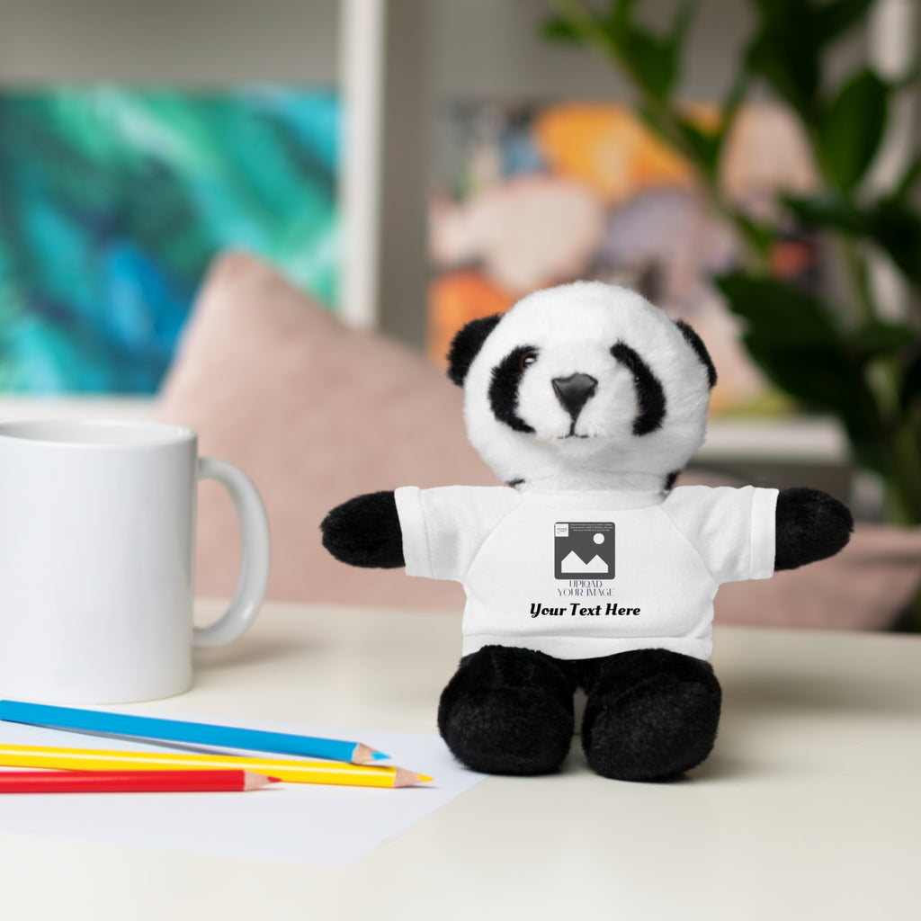 Personalized Stuffed Animal with Custom T-Shirt | Name, Photo or Message Plush Gift