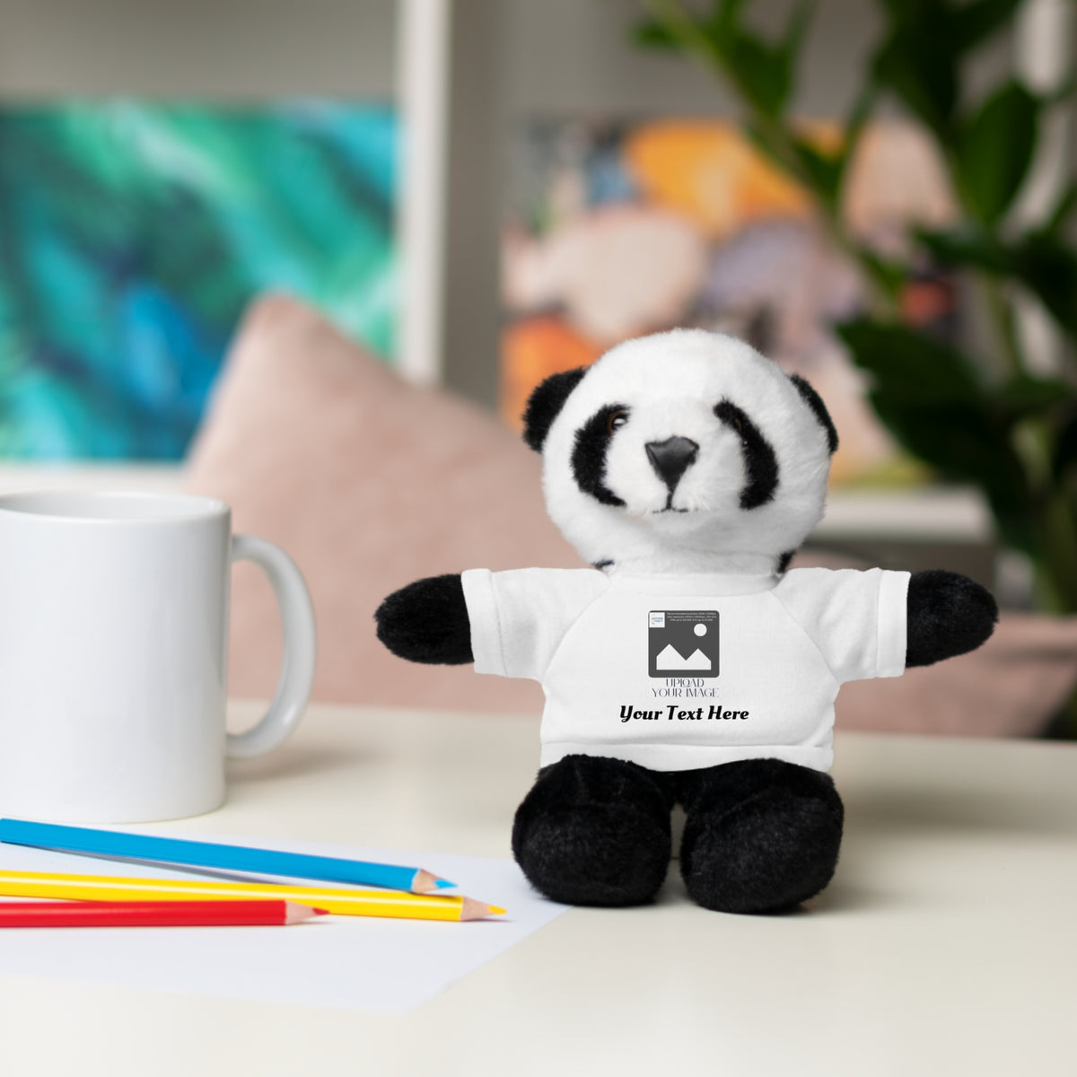 Personalized Stuffed Animal with Custom T-Shirt | Name, Photo or Message Plush Gift