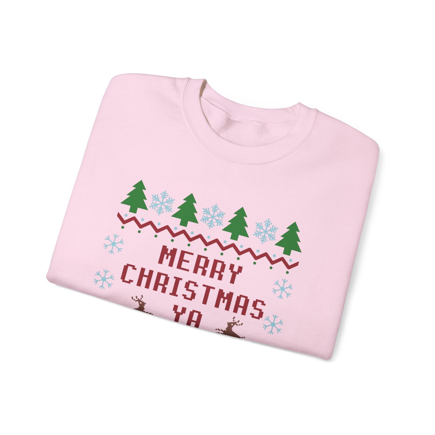 Merry Christmas Ya Filthy Animal Sweatshirt - Ugly Christmas Holiday Crewneck