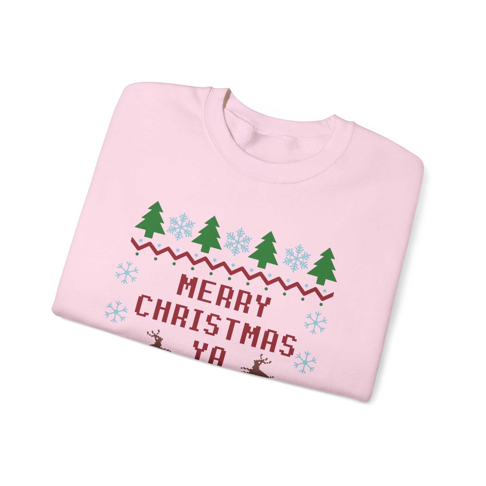 Merry Christmas Ya Filthy Animal Sweatshirt - Ugly Christmas Holiday Crewneck