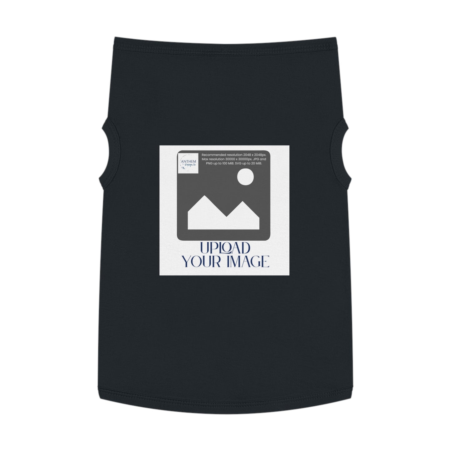 Customizable Pet Tank Top – Upload Your Image Personalized Dog/Cat Shirt