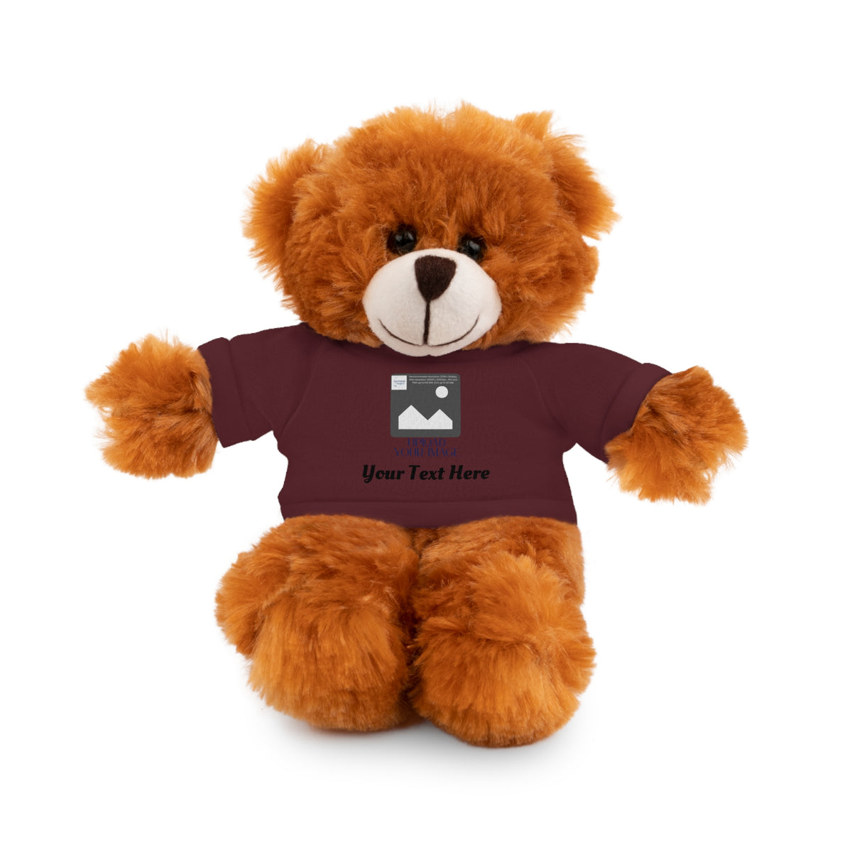Personalized Stuffed Animal with Custom T-Shirt | Name, Photo or Message Plush Gift