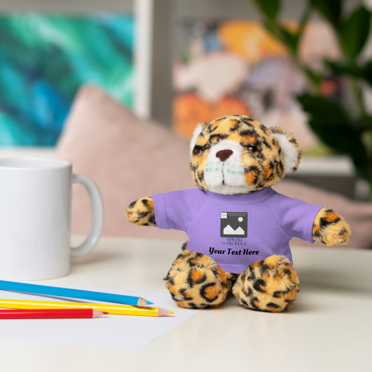 Personalized Stuffed Animal with Custom T-Shirt | Name, Photo or Message Plush Gift