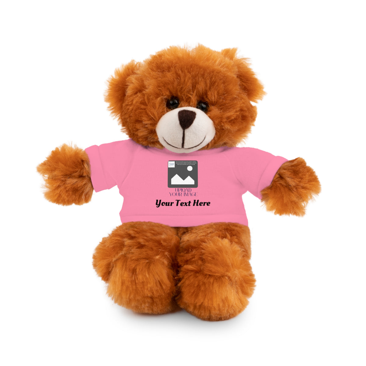 Personalized Stuffed Animal with Custom T-Shirt | Name, Photo or Message Plush Gift