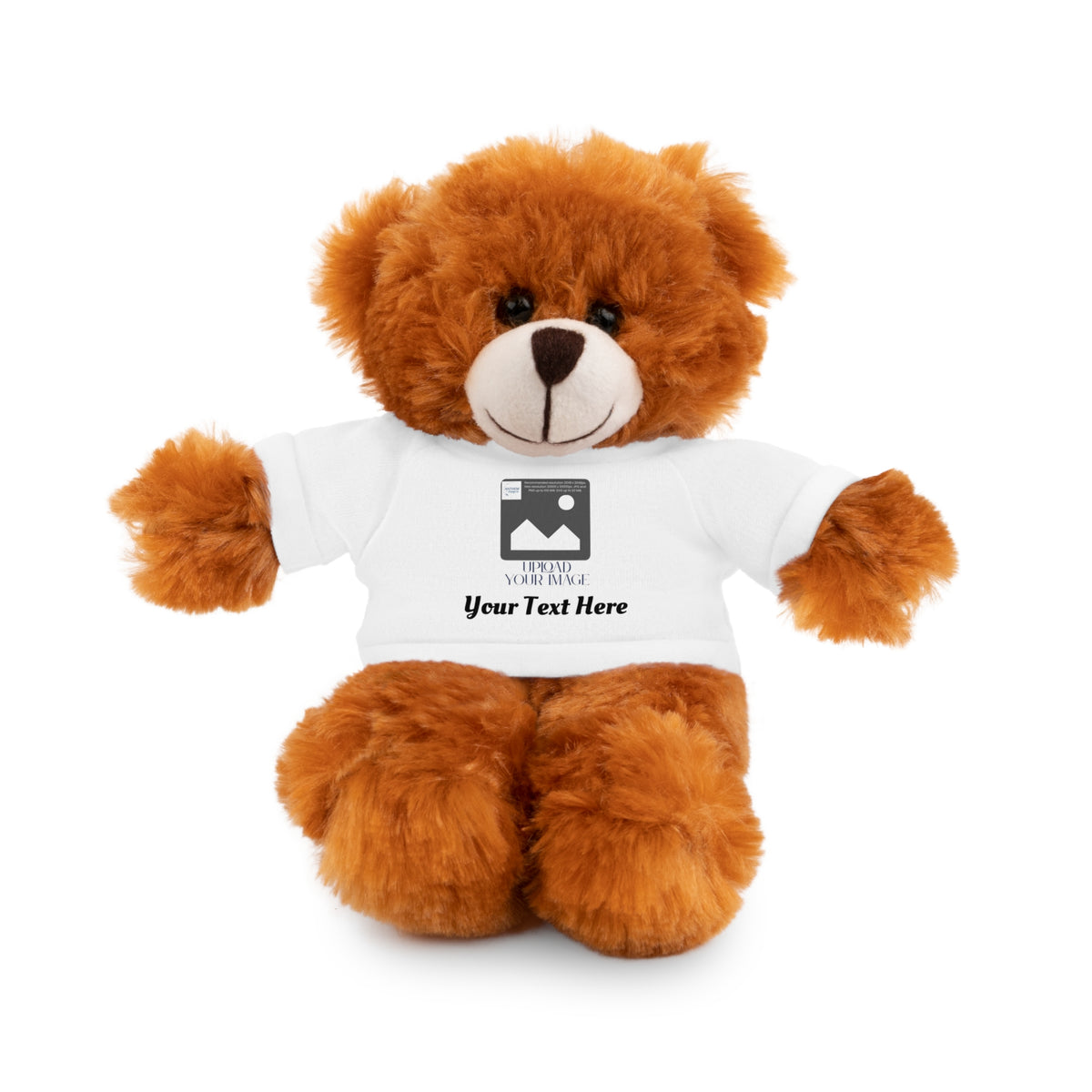 Personalized Stuffed Animal with Custom T-Shirt | Name, Photo or Message Plush Gift