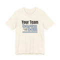 Custom Team-Name Jersey Tee — Retro Line Design