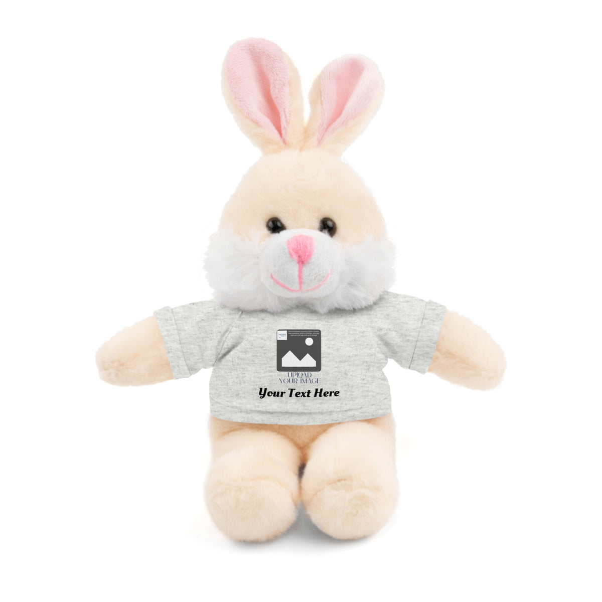 Personalized Stuffed Animal with Custom T-Shirt | Name, Photo or Message Plush Gift