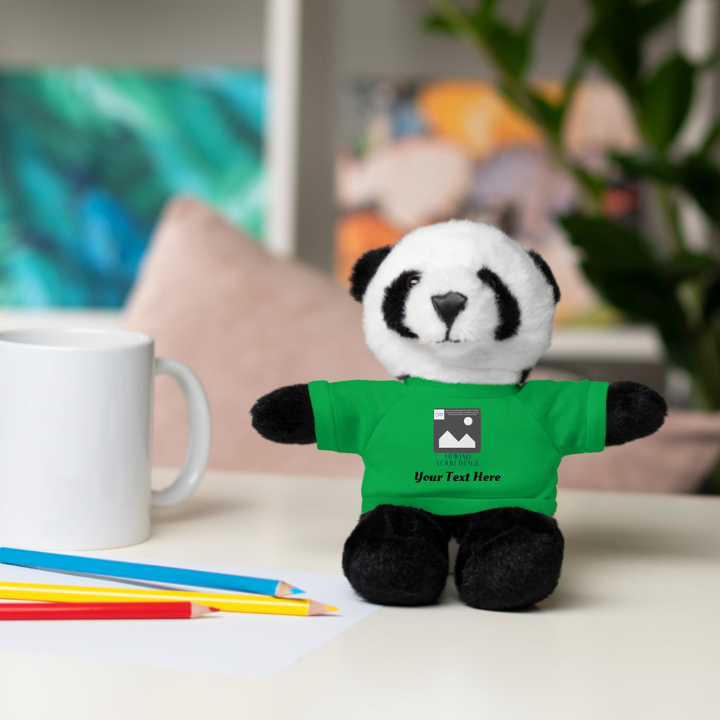 Personalized Stuffed Animal with Custom T-Shirt | Name, Photo or Message Plush Gift
