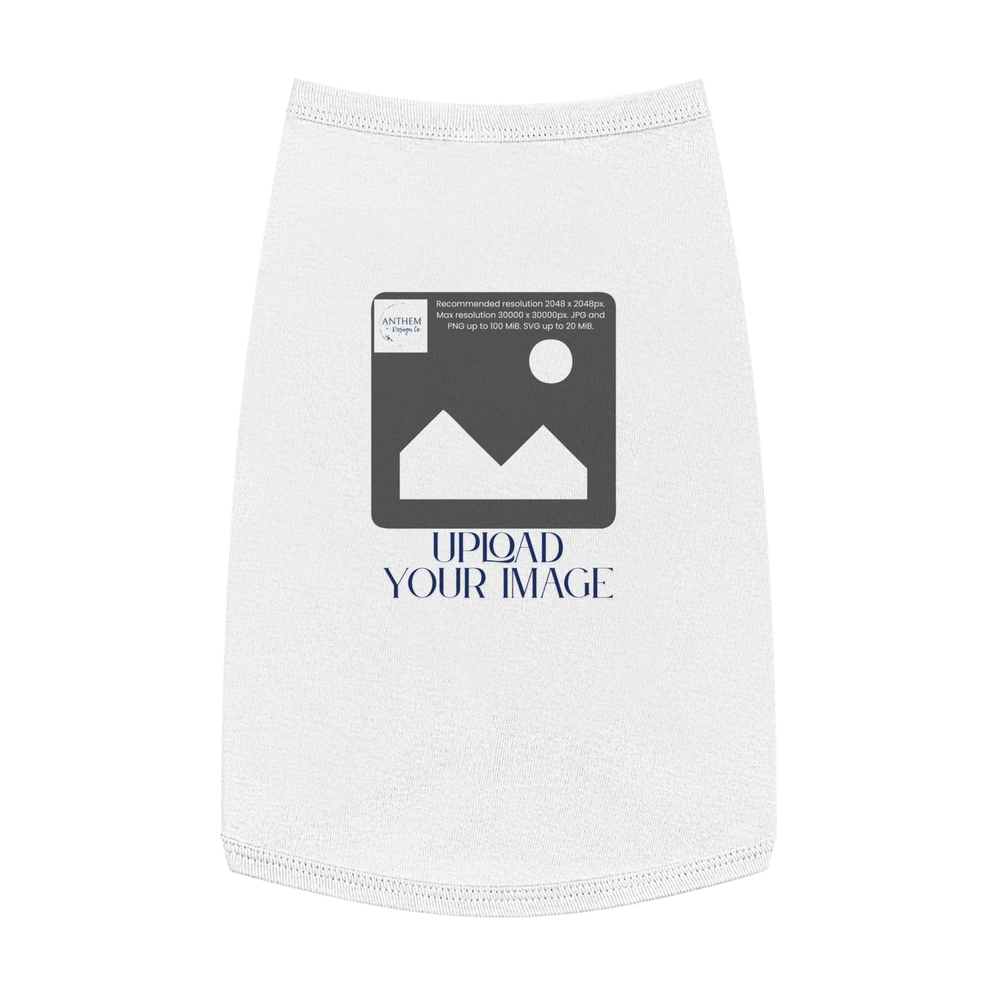 Customizable Pet Tank Top – Upload Your Image Personalized Dog/Cat Shirt