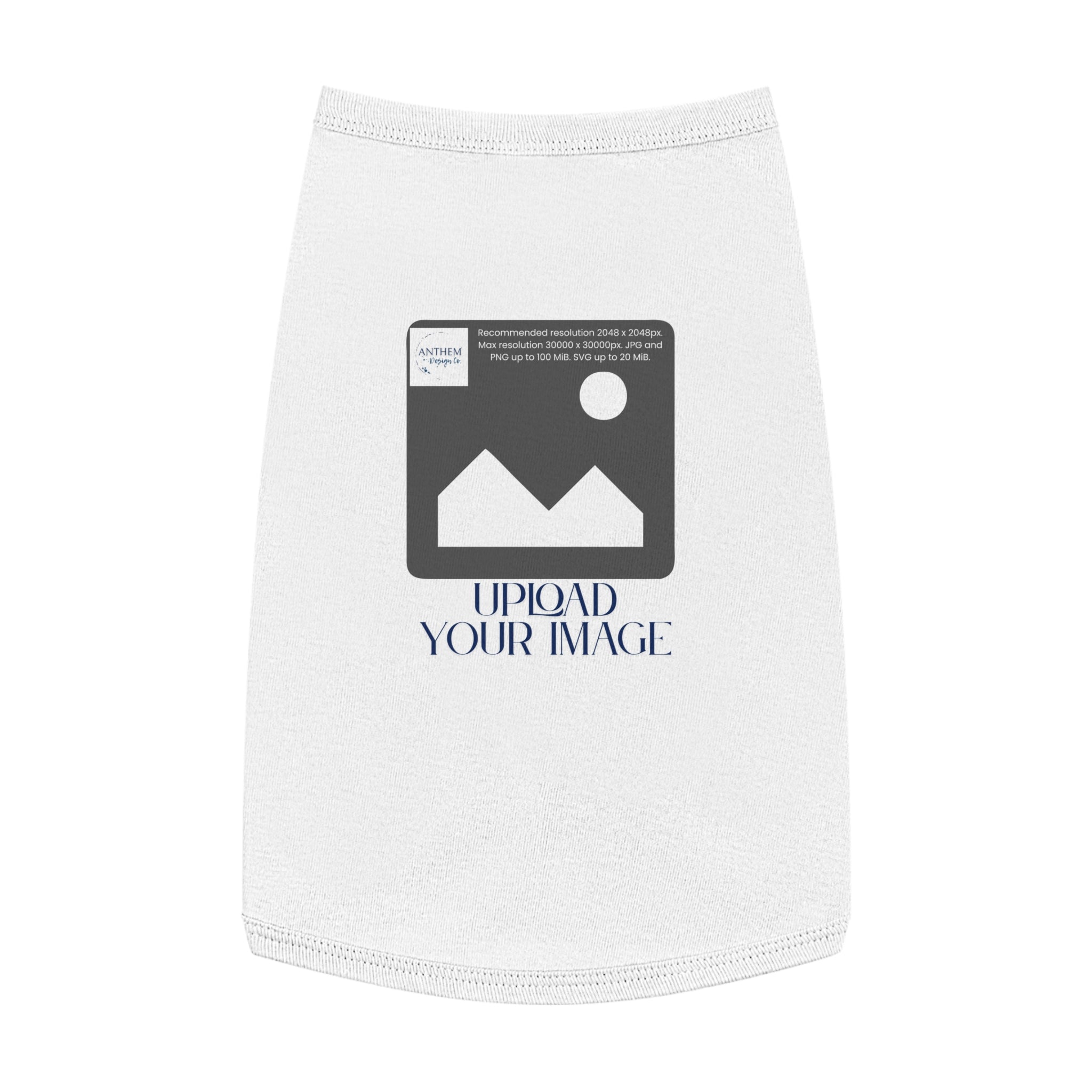 Customizable Pet Tank Top – Upload Your Image Personalized Dog/Cat Shirt
