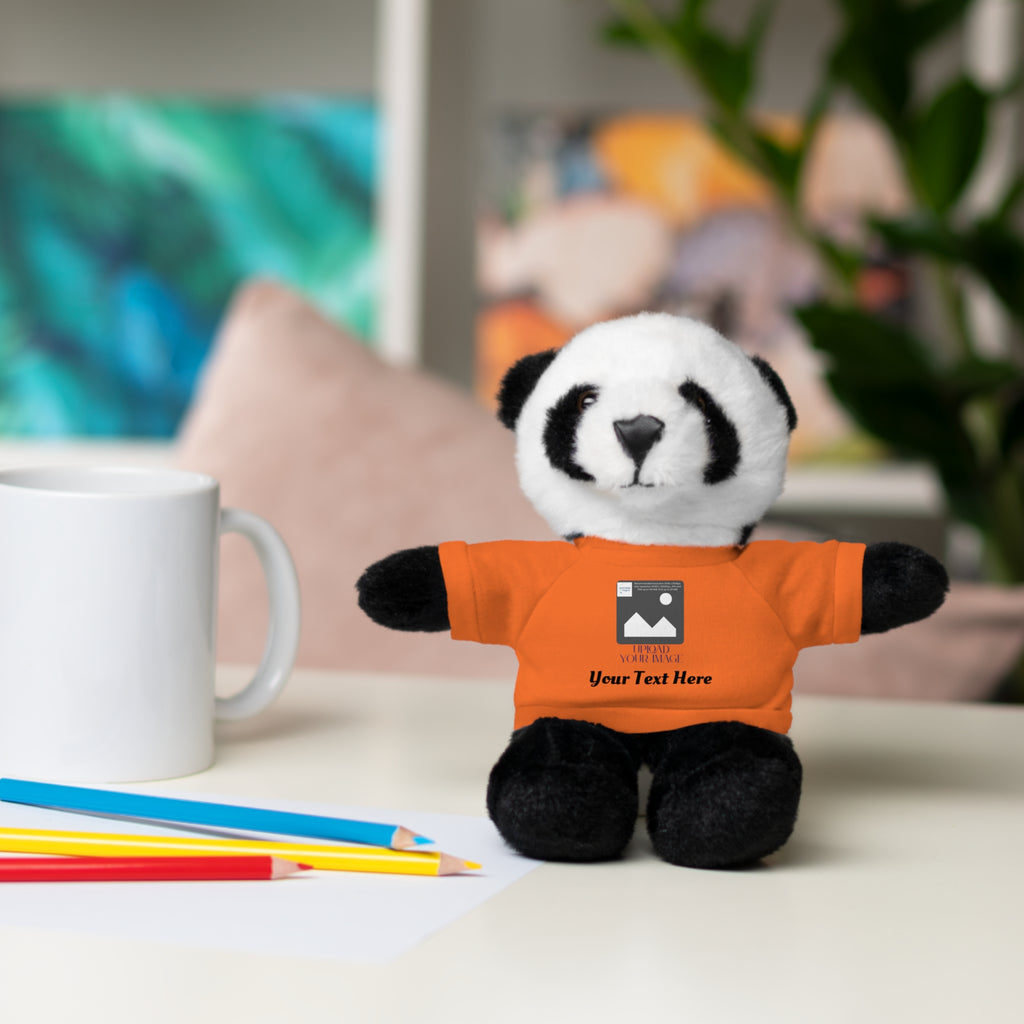 Personalized Stuffed Animal with Custom T-Shirt | Name, Photo or Message Plush Gift