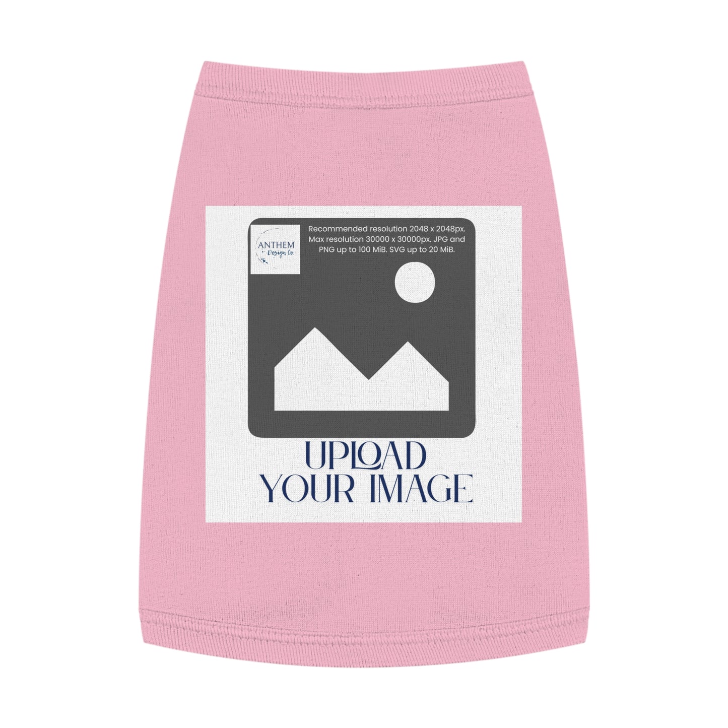 Customizable Pet Tank Top – Upload Your Image Personalized Dog/Cat Shirt