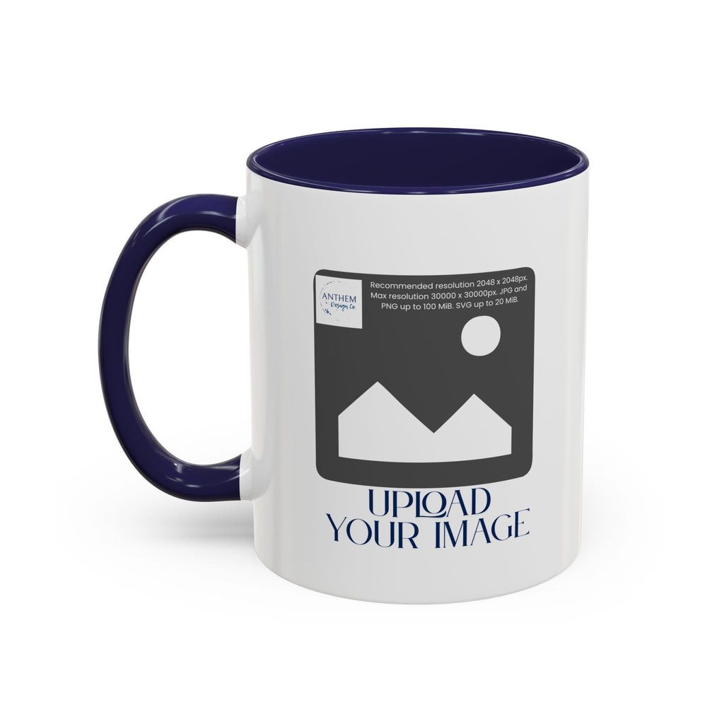 Custom Accent Coffee Mug – Personalized Photo Upload 11/15oz