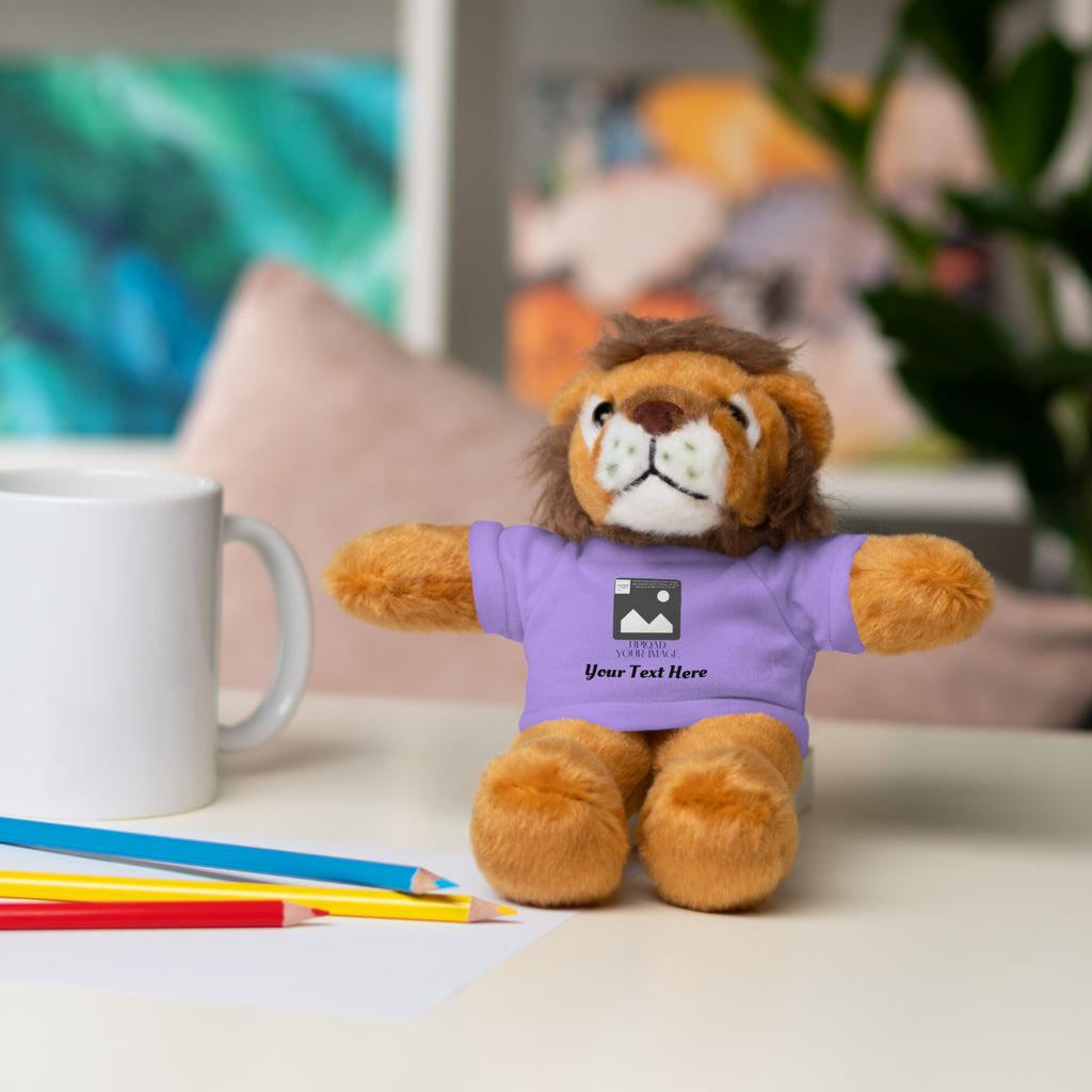 Personalized Stuffed Animal with Custom T-Shirt | Name, Photo or Message Plush Gift