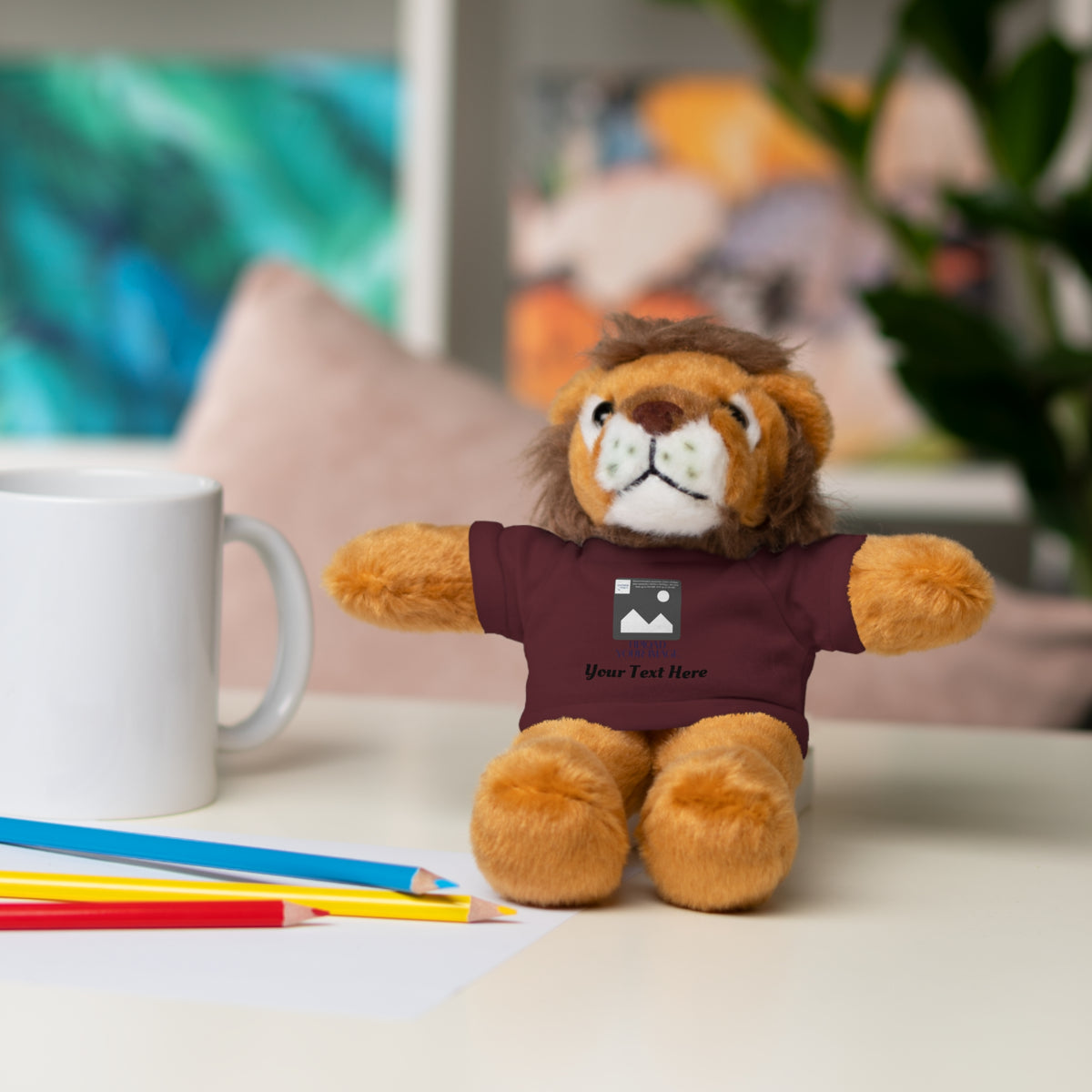 Personalized Stuffed Animal with Custom T-Shirt | Name, Photo or Message Plush Gift