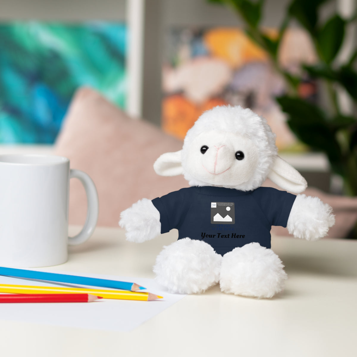 Personalized Stuffed Animal with Custom T-Shirt | Name, Photo or Message Plush Gift
