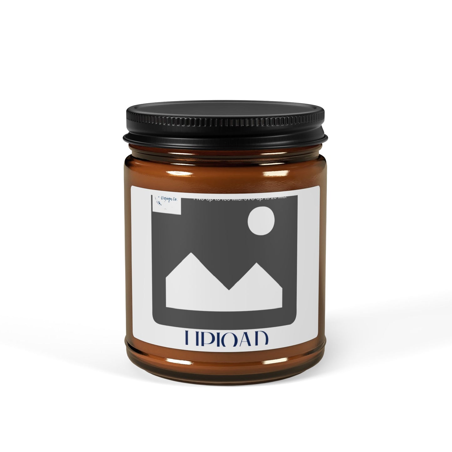 Scented Soy Candle — Amber Glass Jar (Multi-Size)