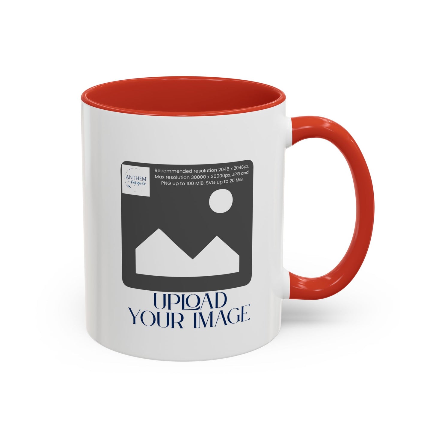 Custom Accent Coffee Mug – Personalized Photo Upload 11/15oz