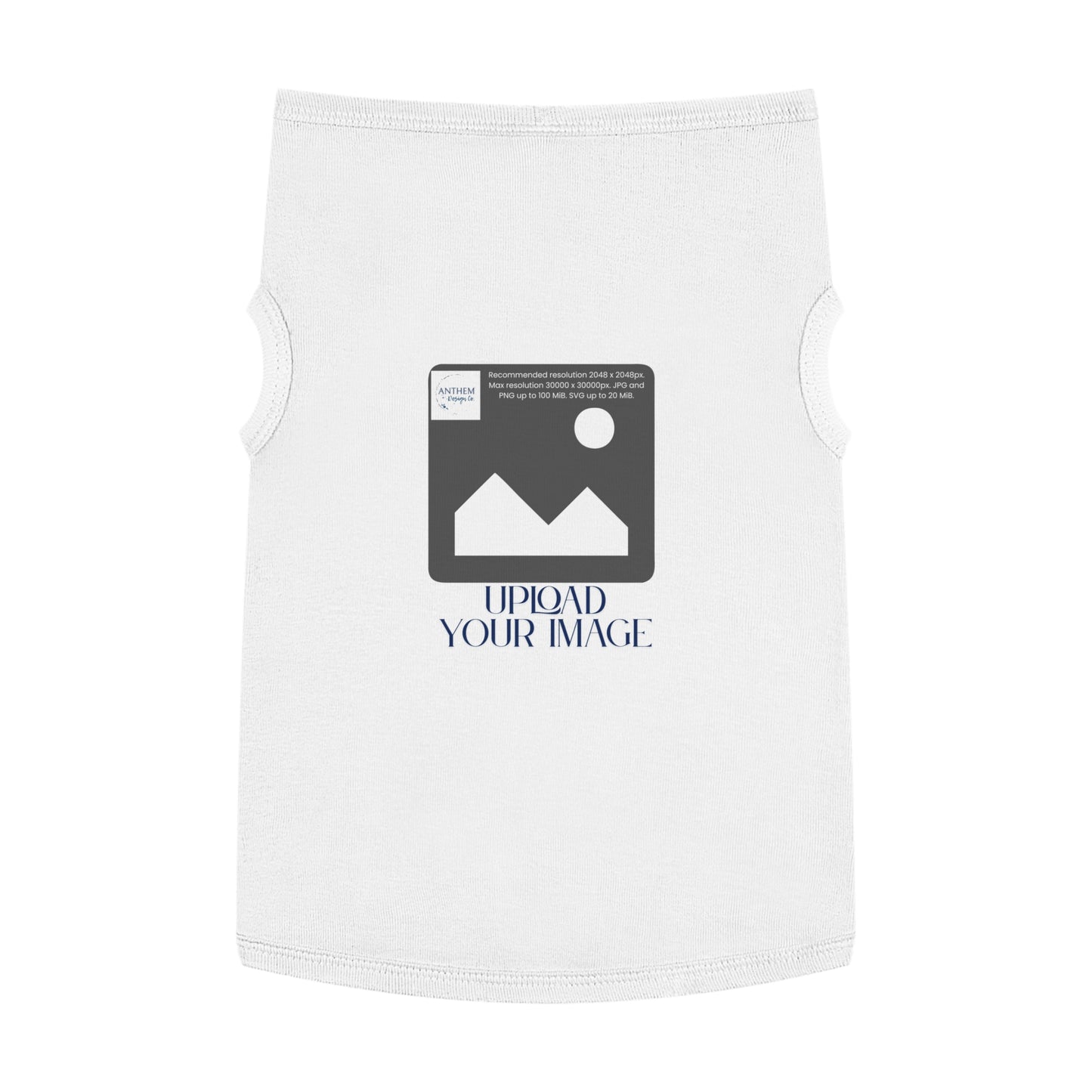 Customizable Pet Tank Top – Upload Your Image Personalized Dog/Cat Shirt