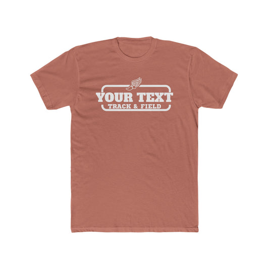 Custom Track & Field T-Shirt — Personalized Unisex Crew Tee