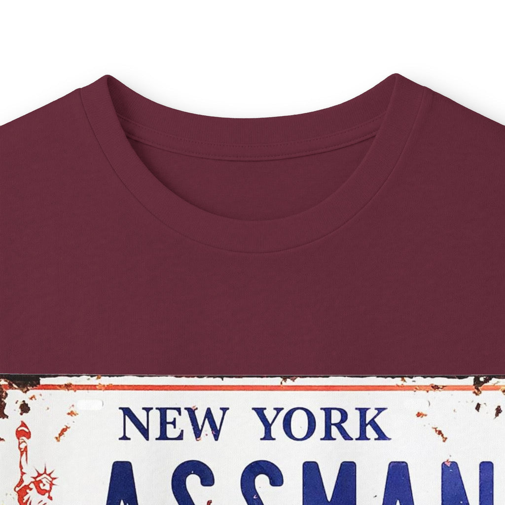 Assman License Plate Long Sleeve Tee — Funny New York Retro Graphic Shirt