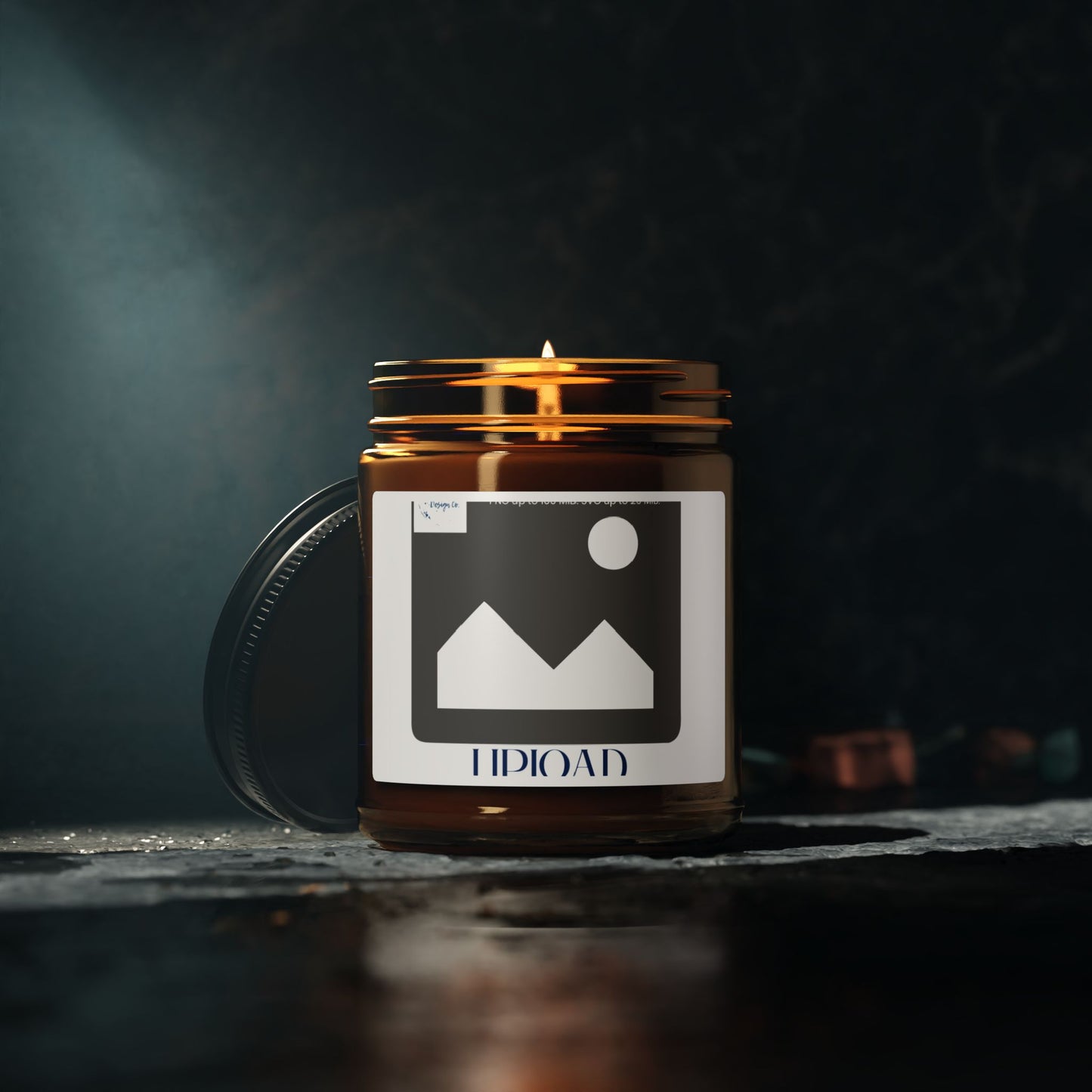 Scented Soy Candle — Amber Glass Jar (Multi-Size)