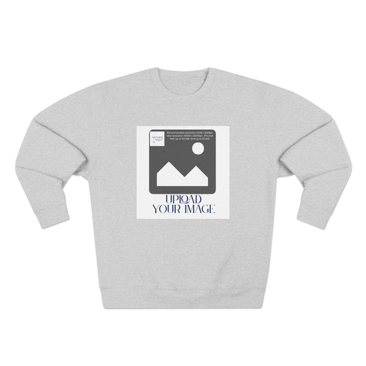 Custom Photo Crewneck Sweatshirt – Upload Your Image Personalized Crewneck