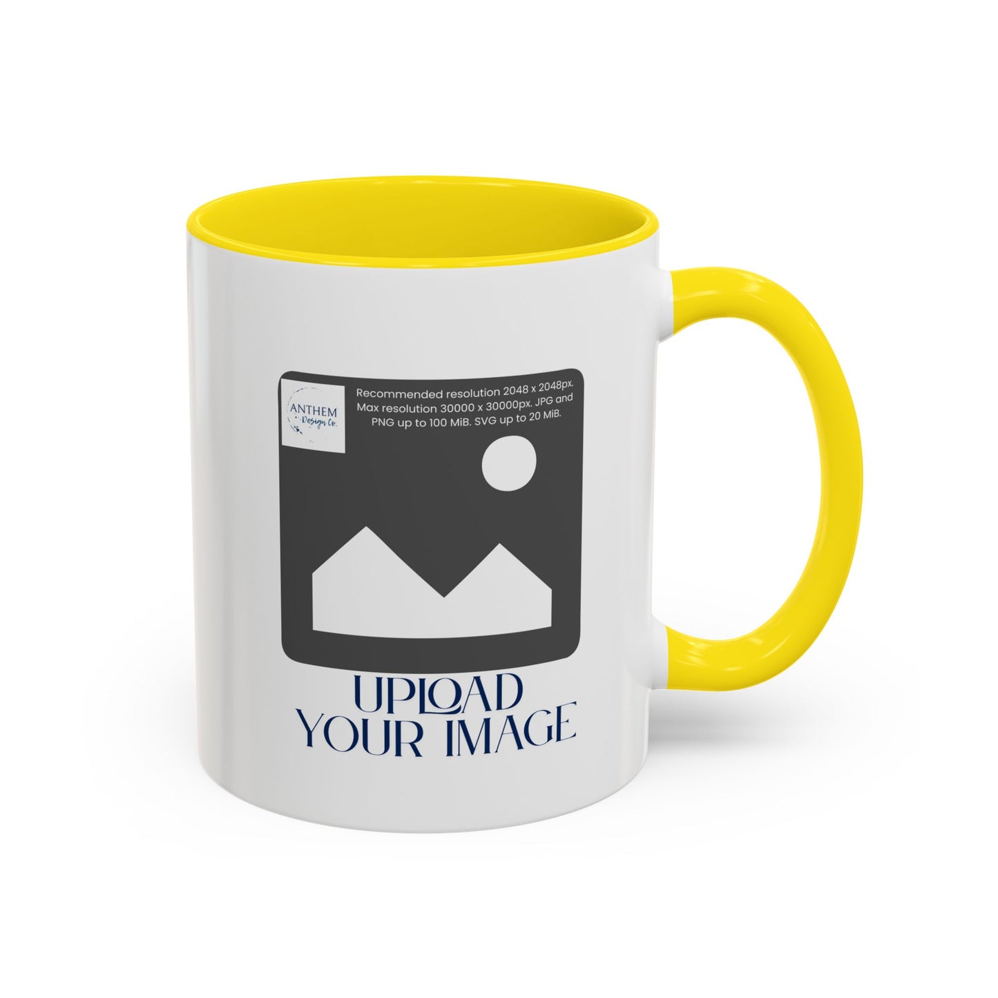 Custom Accent Coffee Mug – Personalized Photo Upload 11/15oz