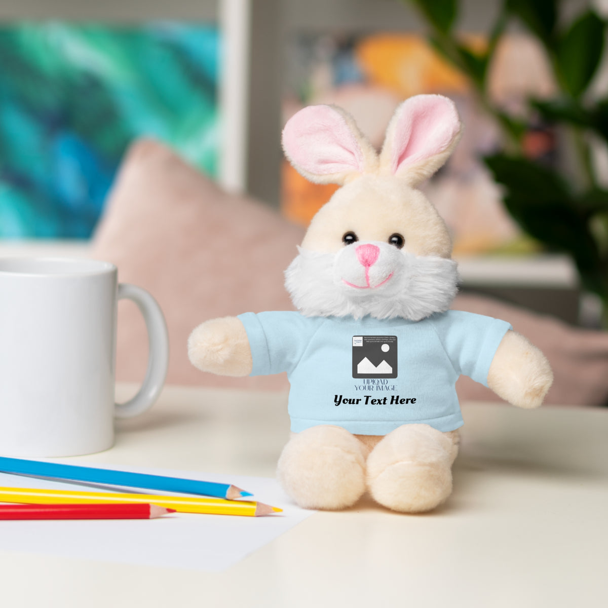 Personalized Stuffed Animal with Custom T-Shirt | Name, Photo or Message Plush Gift