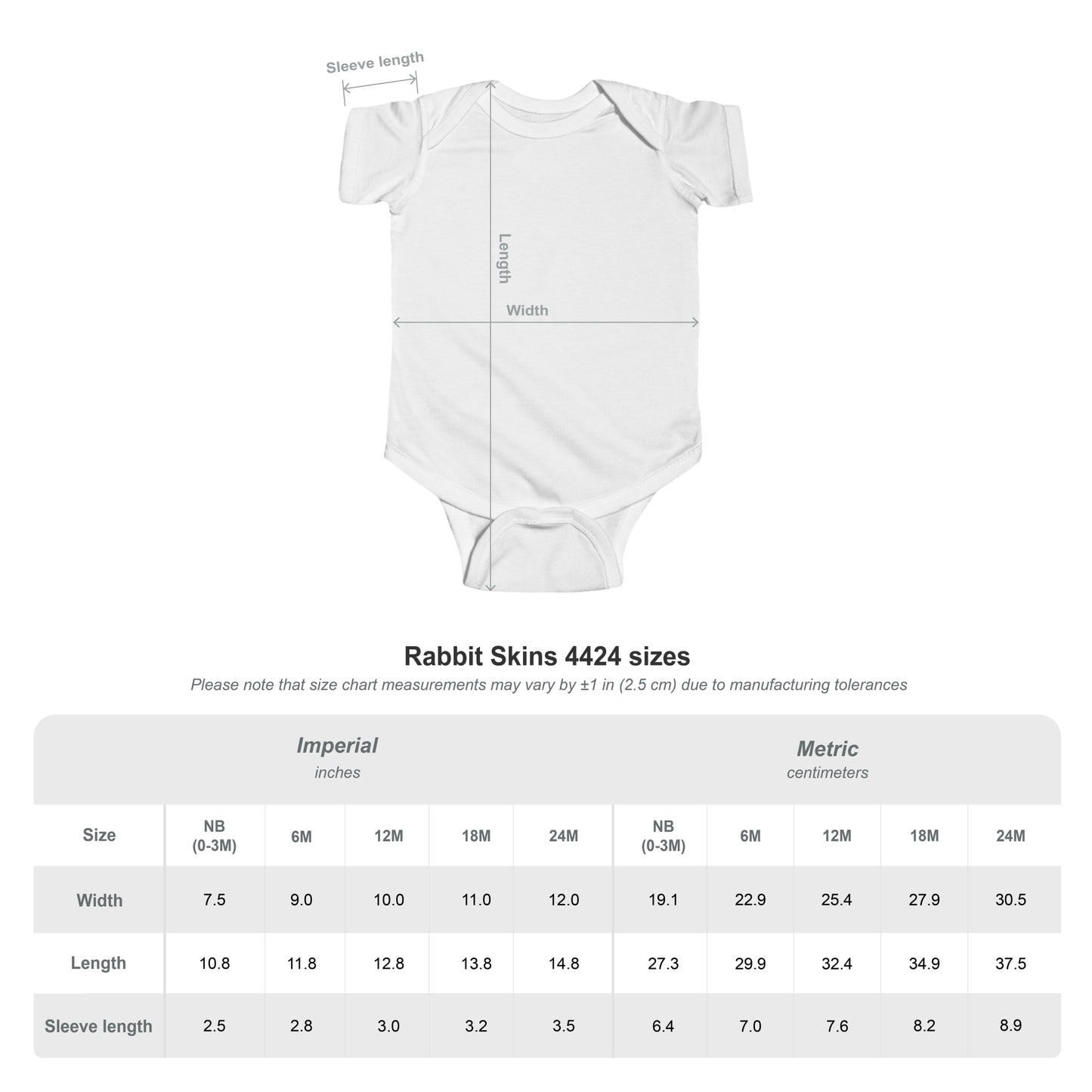 Infant Bodysuit — Custom Upload Image Baby Onesie