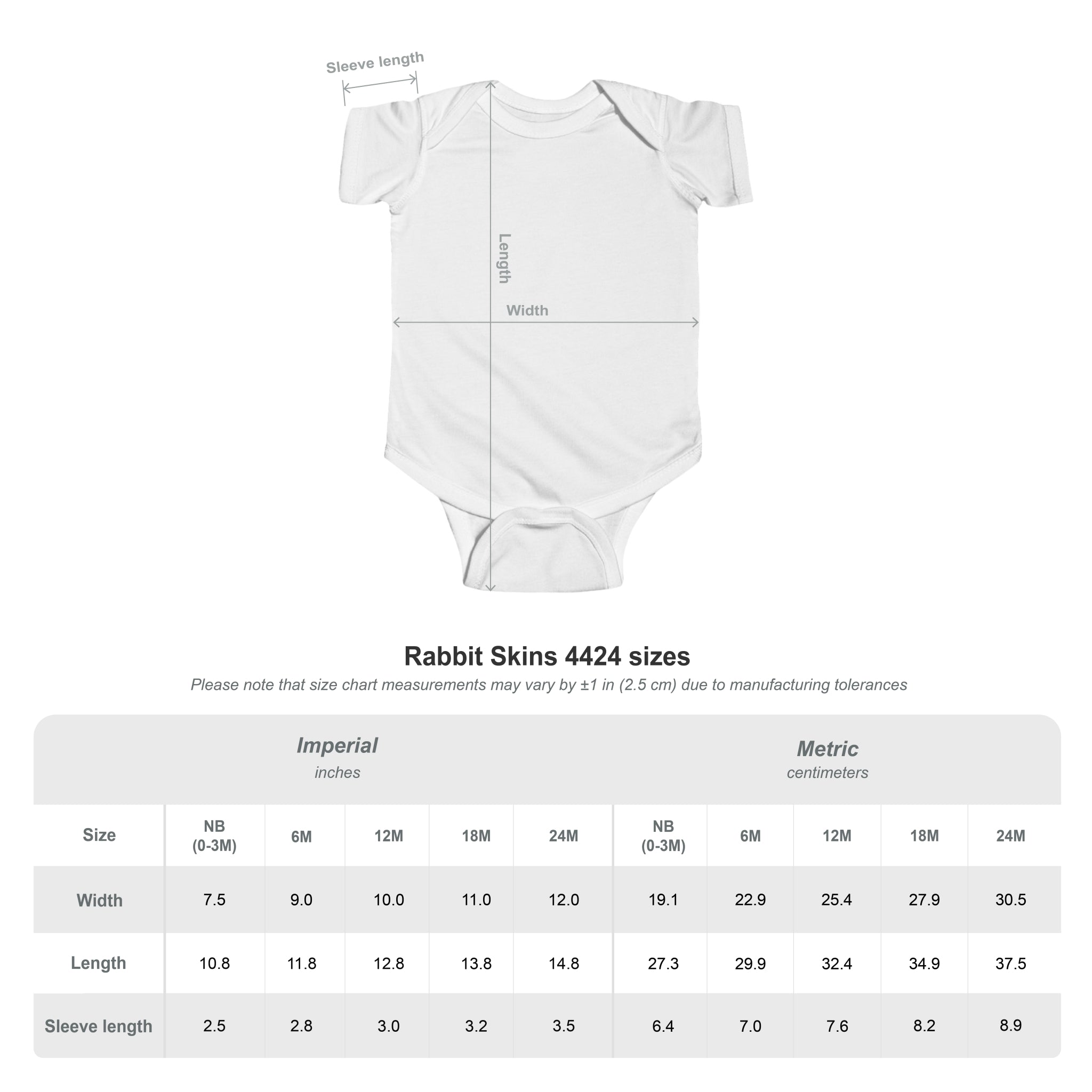 Infant Bodysuit — Custom Upload Image Baby Onesie