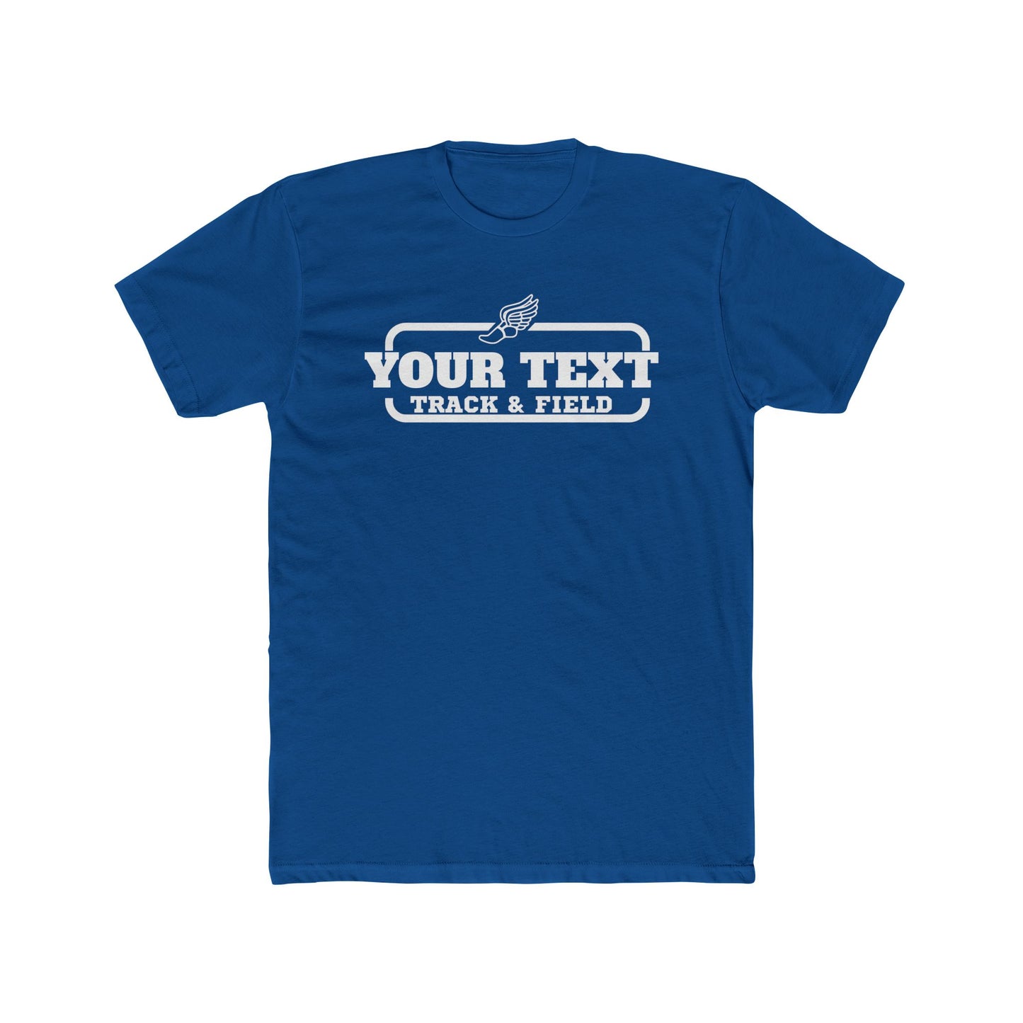 Custom Track & Field T-Shirt — Personalized Unisex Crew Tee