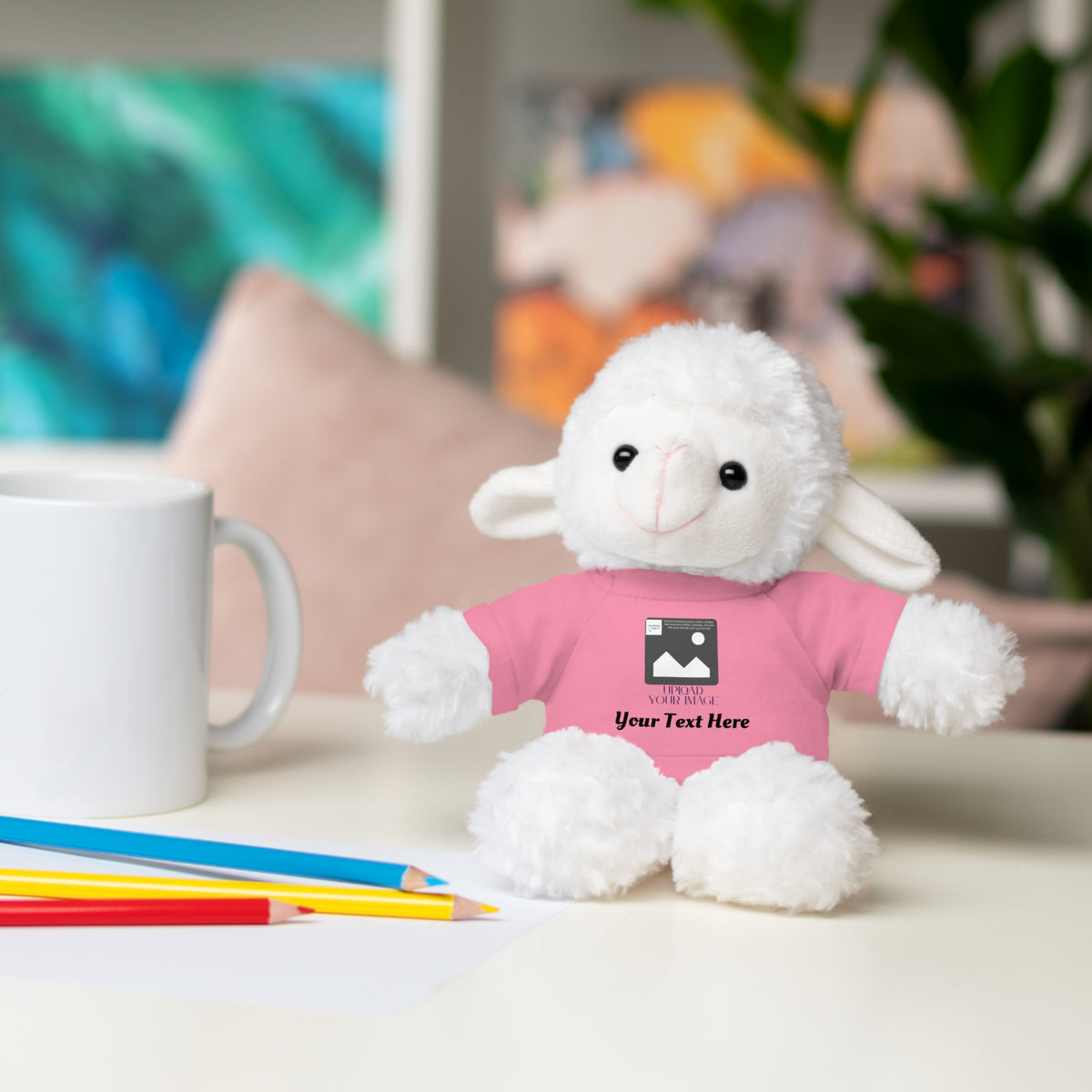 Personalized Stuffed Animal with Custom T-Shirt | Name, Photo or Message Plush Gift
