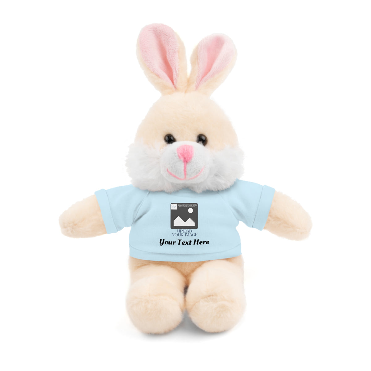 Personalized Stuffed Animal with Custom T-Shirt | Name, Photo or Message Plush Gift