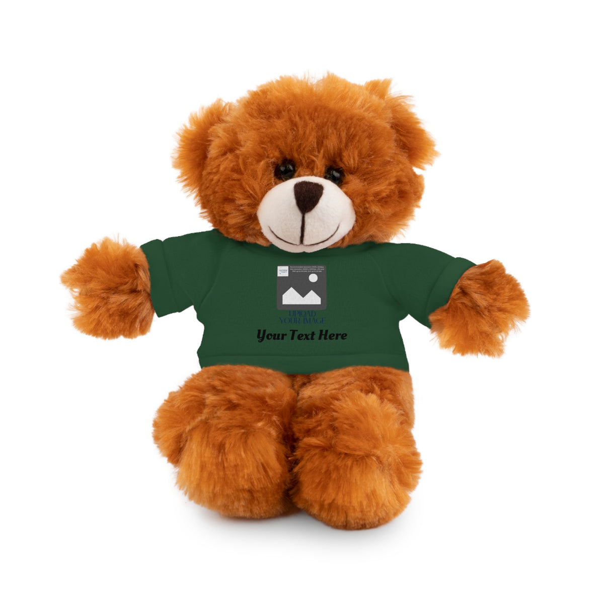 Personalized Stuffed Animal with Custom T-Shirt | Name, Photo or Message Plush Gift