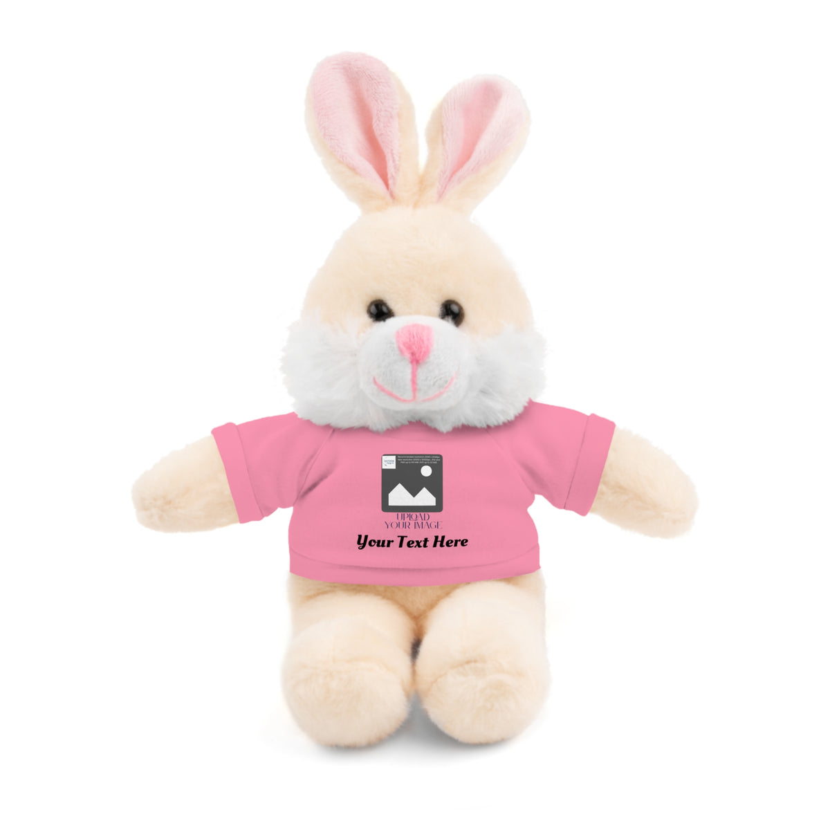 Personalized Stuffed Animal with Custom T-Shirt | Name, Photo or Message Plush Gift