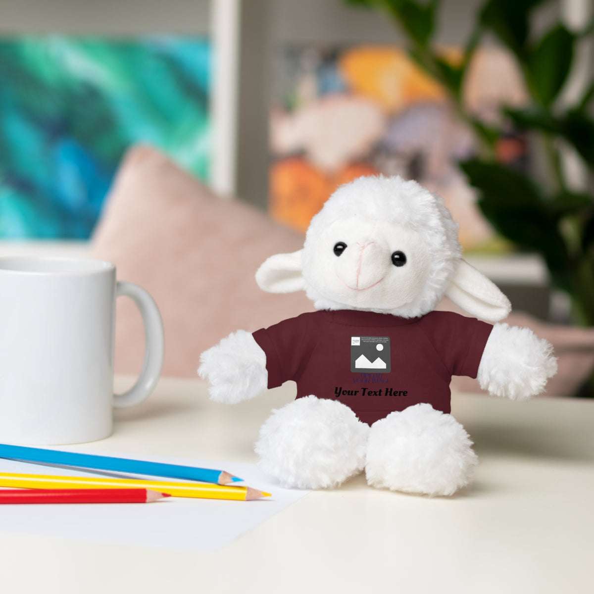 Personalized Stuffed Animal with Custom T-Shirt | Name, Photo or Message Plush Gift