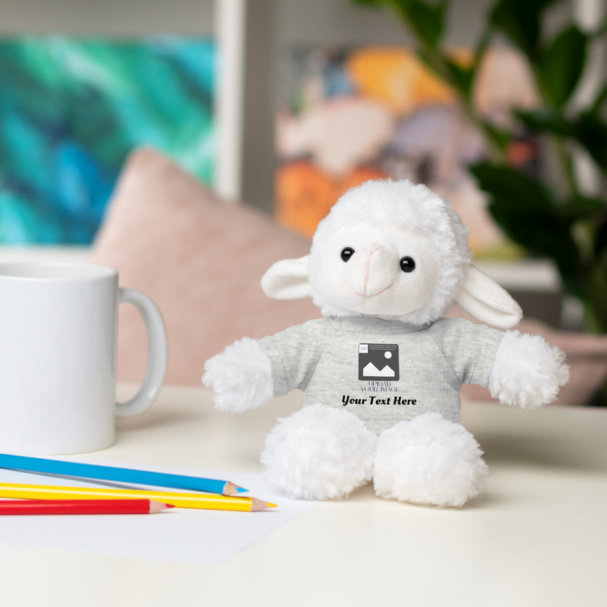 Personalized Stuffed Animal with Custom T-Shirt | Name, Photo or Message Plush Gift