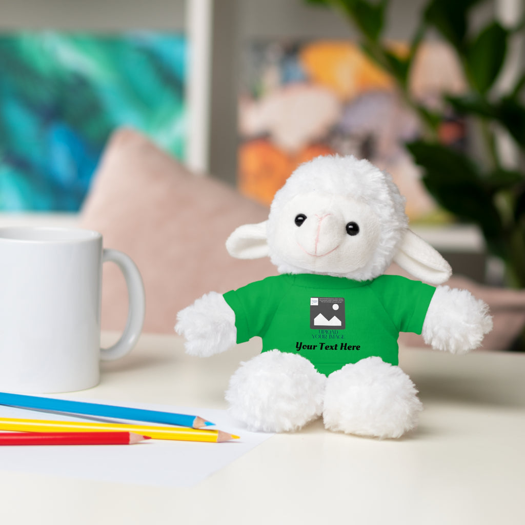 Personalized Stuffed Animal with Custom T-Shirt | Name, Photo or Message Plush Gift