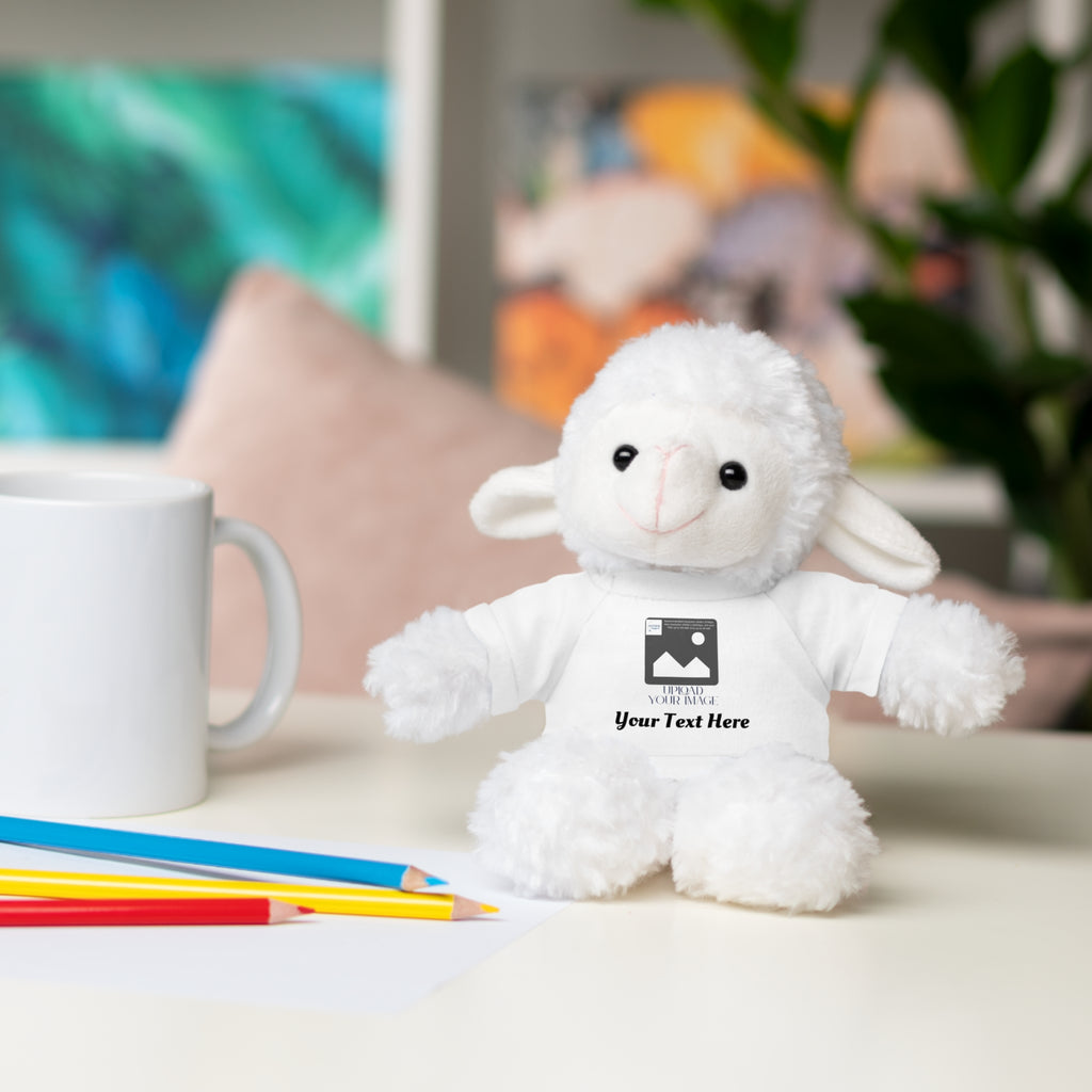 Personalized Stuffed Animal with Custom T-Shirt | Name, Photo or Message Plush Gift