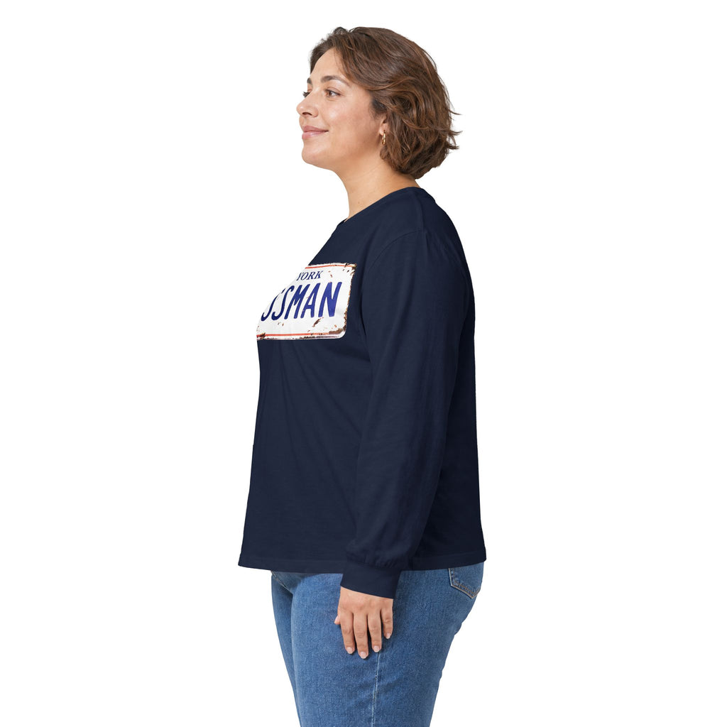 Assman License Plate Long Sleeve Tee — Funny New York Retro Graphic Shirt