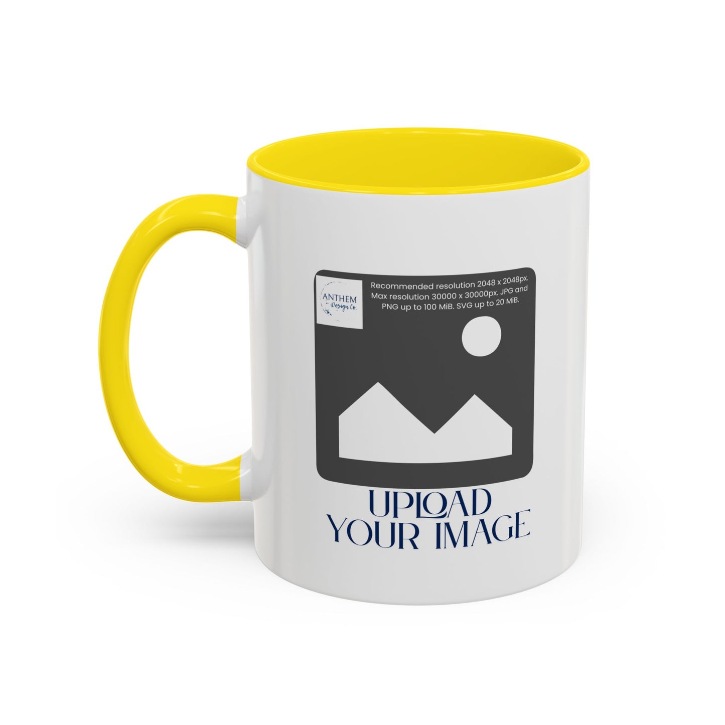 Custom Accent Coffee Mug – Personalized Photo Upload 11/15oz