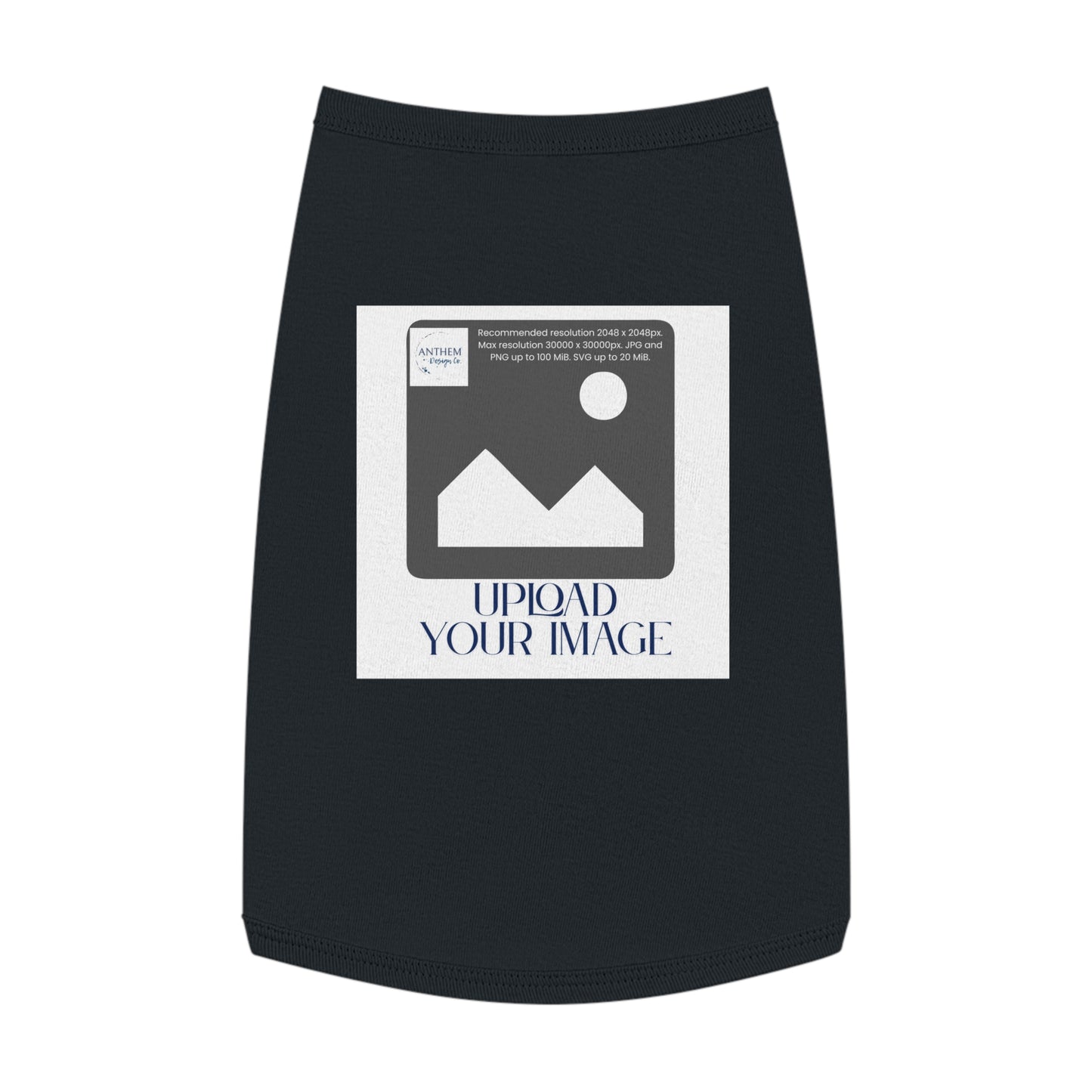 Customizable Pet Tank Top – Upload Your Image Personalized Dog/Cat Shirt