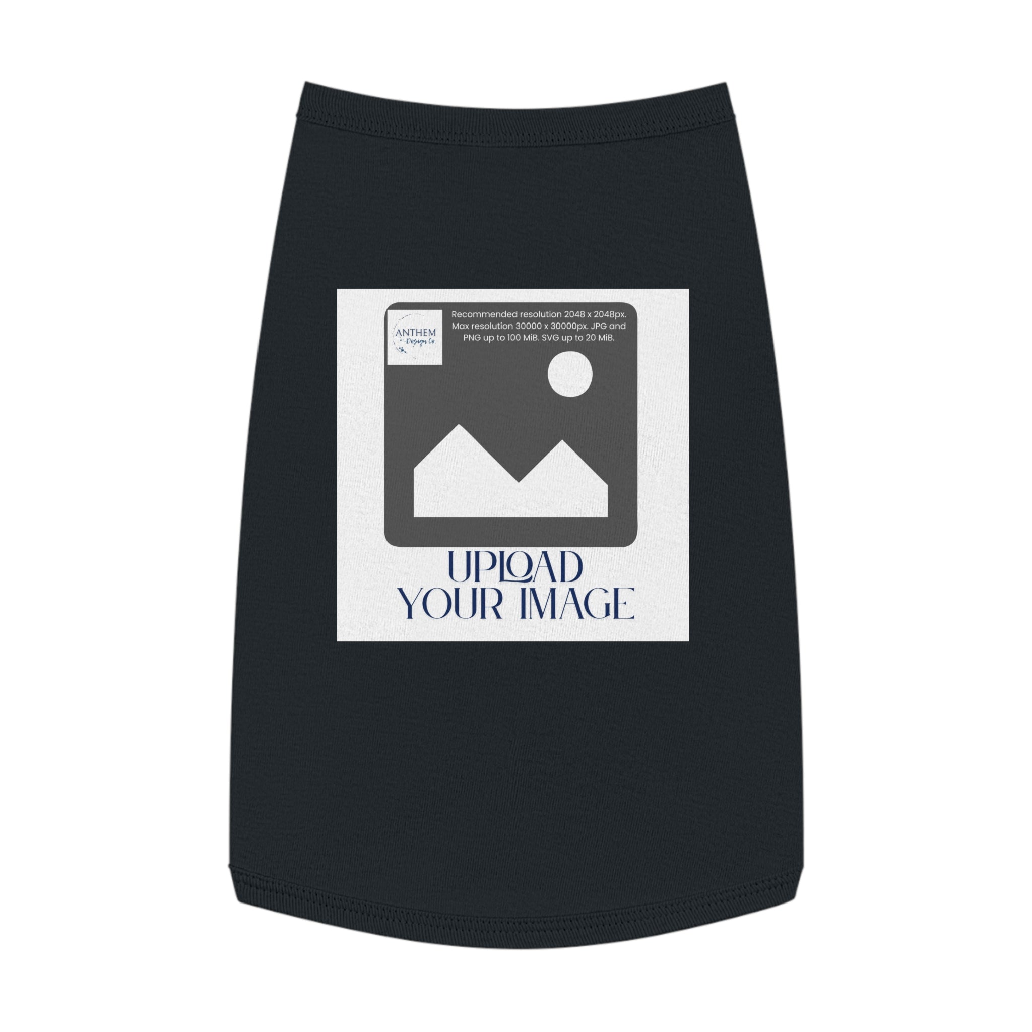 Customizable Pet Tank Top – Upload Your Image Personalized Dog/Cat Shirt