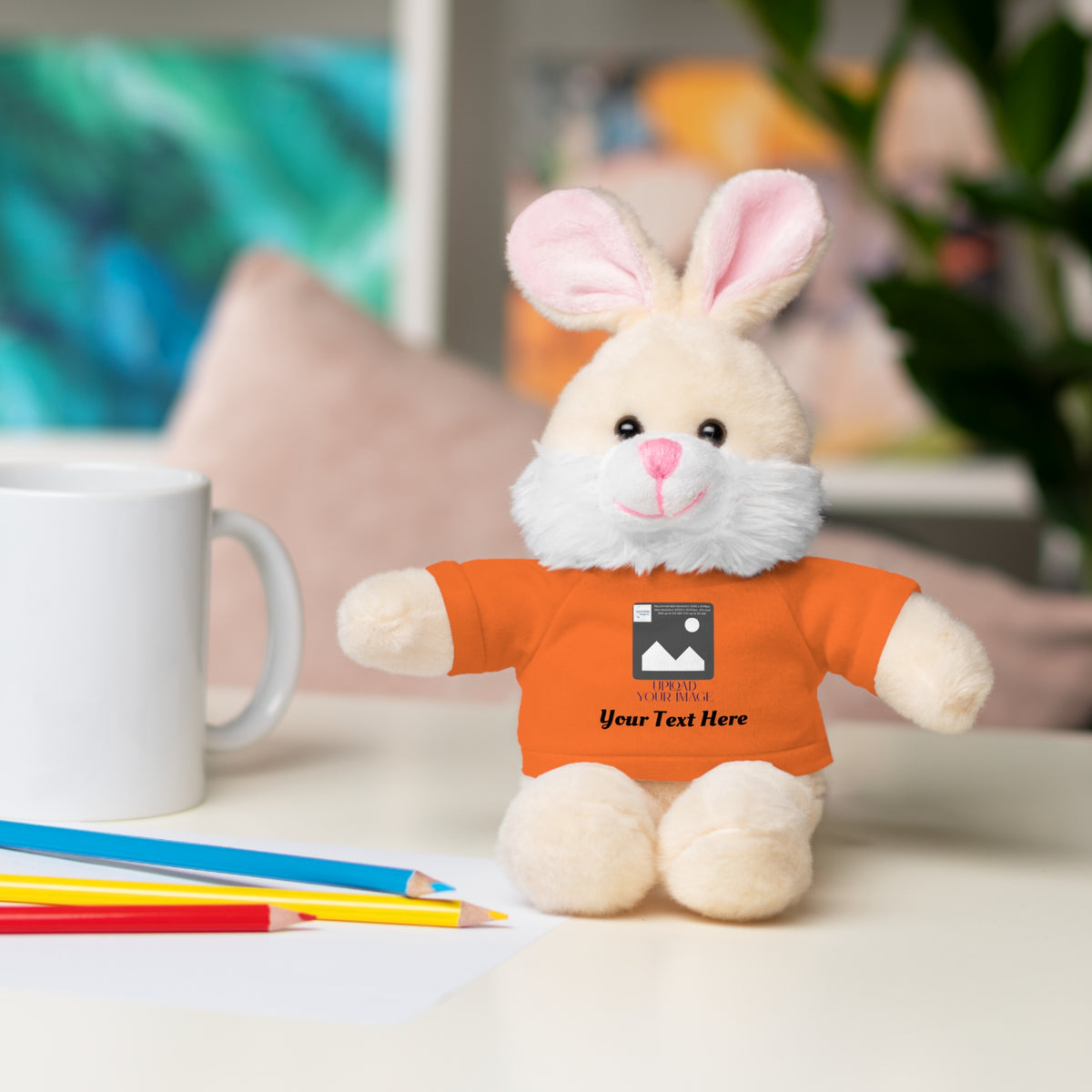 Personalized Stuffed Animal with Custom T-Shirt | Name, Photo or Message Plush Gift