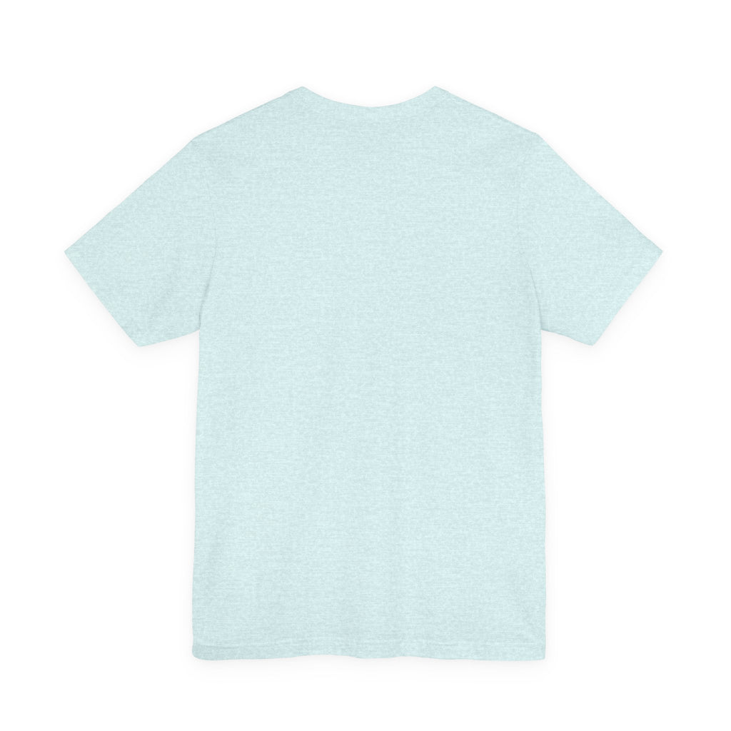 Custom Team-Name Jersey Tee — Blue & Black Retro Line Design